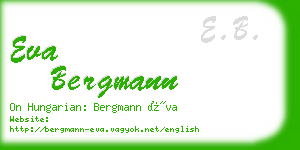 eva bergmann business card